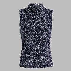 AYE POPPY SILKY TECH NYLON SLEEVELESS POLO