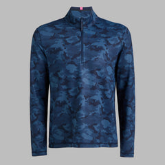 BRUSHED BACK TECH TERRY QUARTER ZIP PULLOVER
