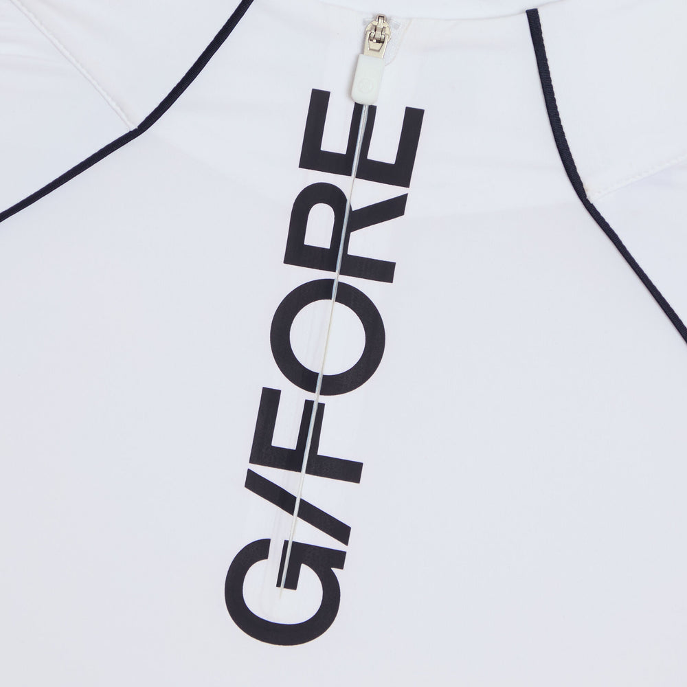 CONTRAST MESH SILKY TECH NYLON 1/4 ZIP PULLOVER