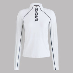 CONTRAST MESH SILKY TECH NYLON 1/4 ZIP PULLOVER