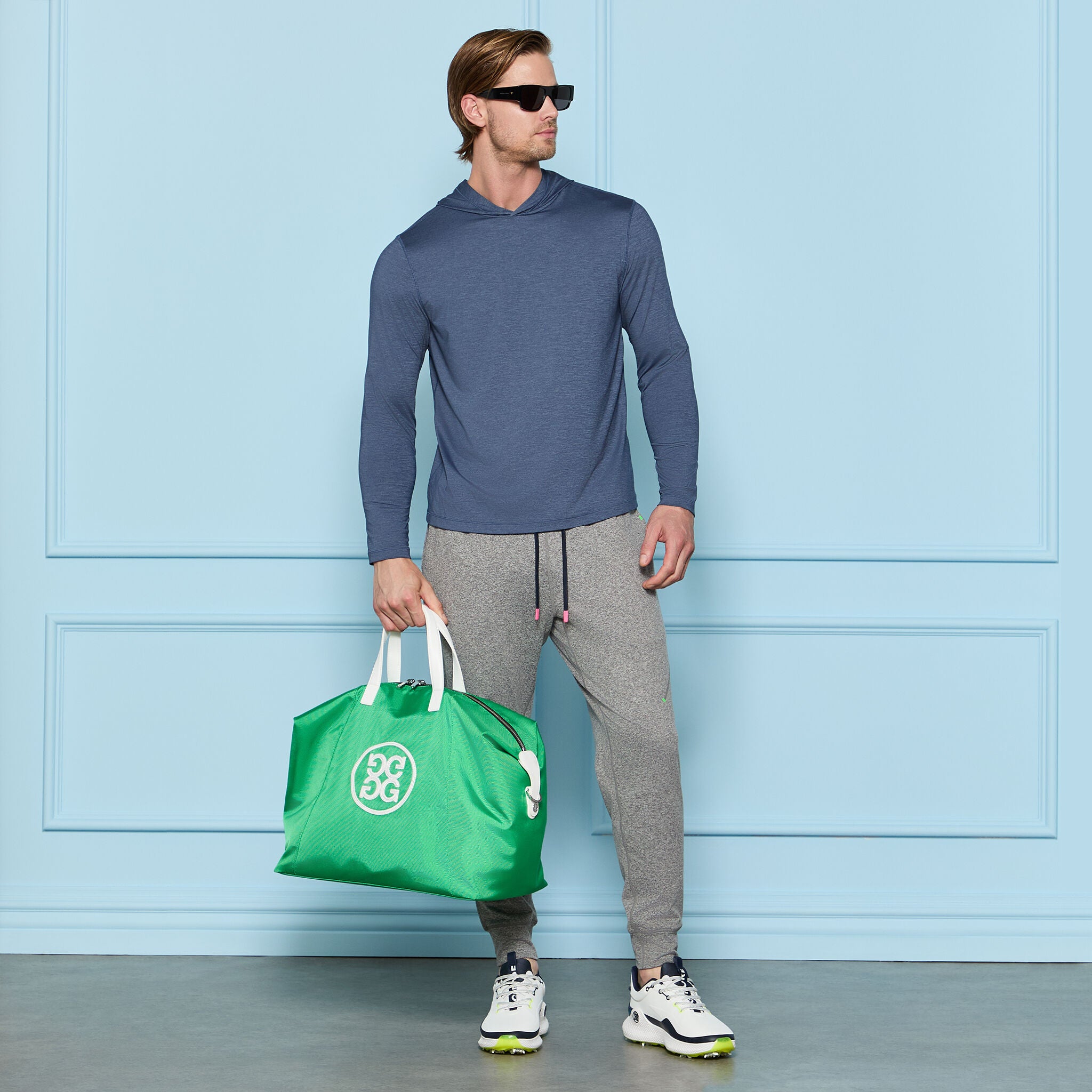 MÉLANGE ICE NYLON HOODIE |PULLOVERS & QUARTER-ZIPS |G/FORE