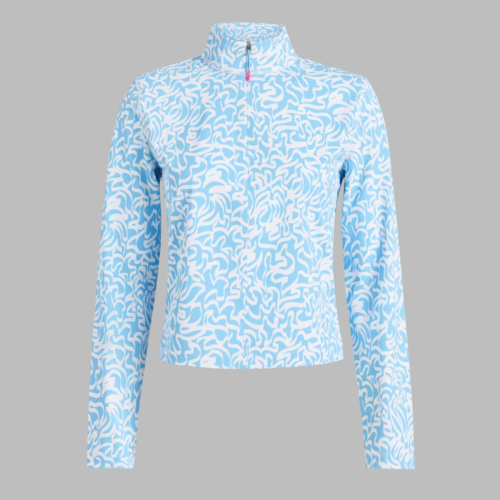 SCRIBBLE PERFORMANCE TWILL 1/4 ZIP TOP