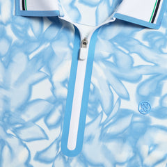 TRIPPY FLORAL SILKY TECH NYLON SLEEVELESS POLO