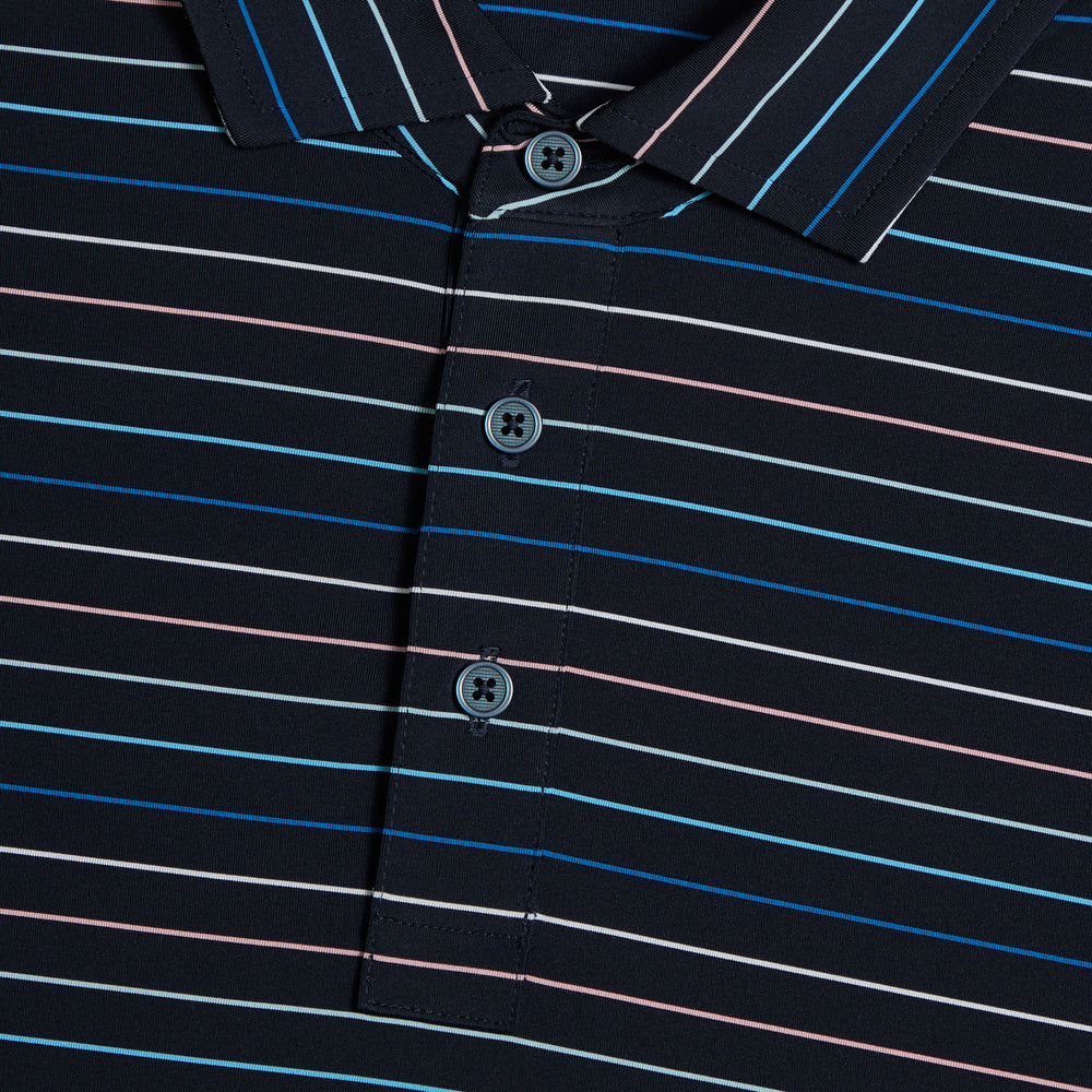 MULTI STRIPE TECH JERSEY POLO