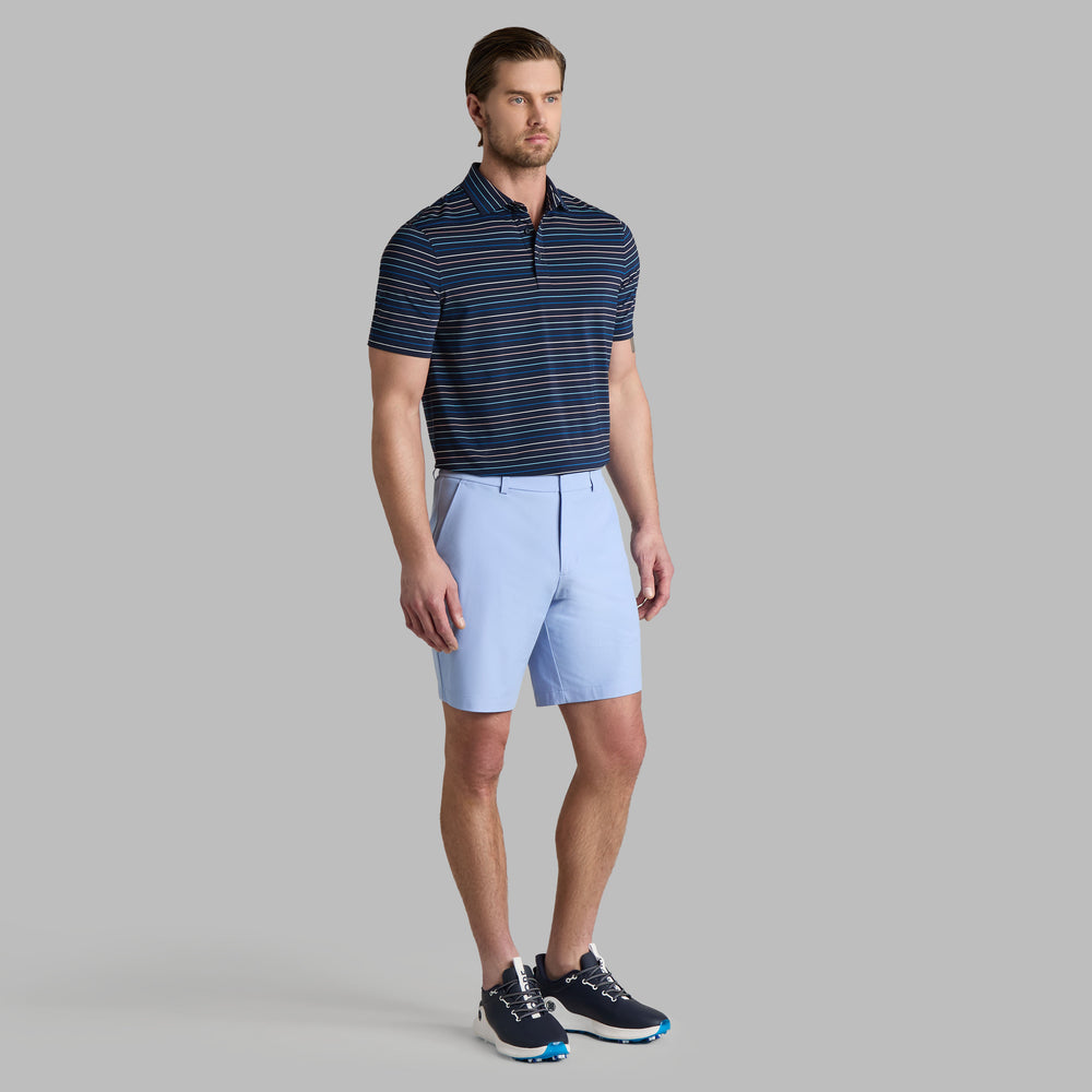 MULTI STRIPE TECH JERSEY POLO