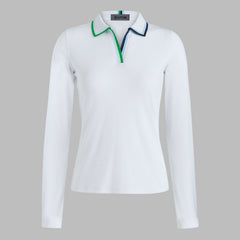 JOHNNY COLLAR RIBBED TECH POLO
