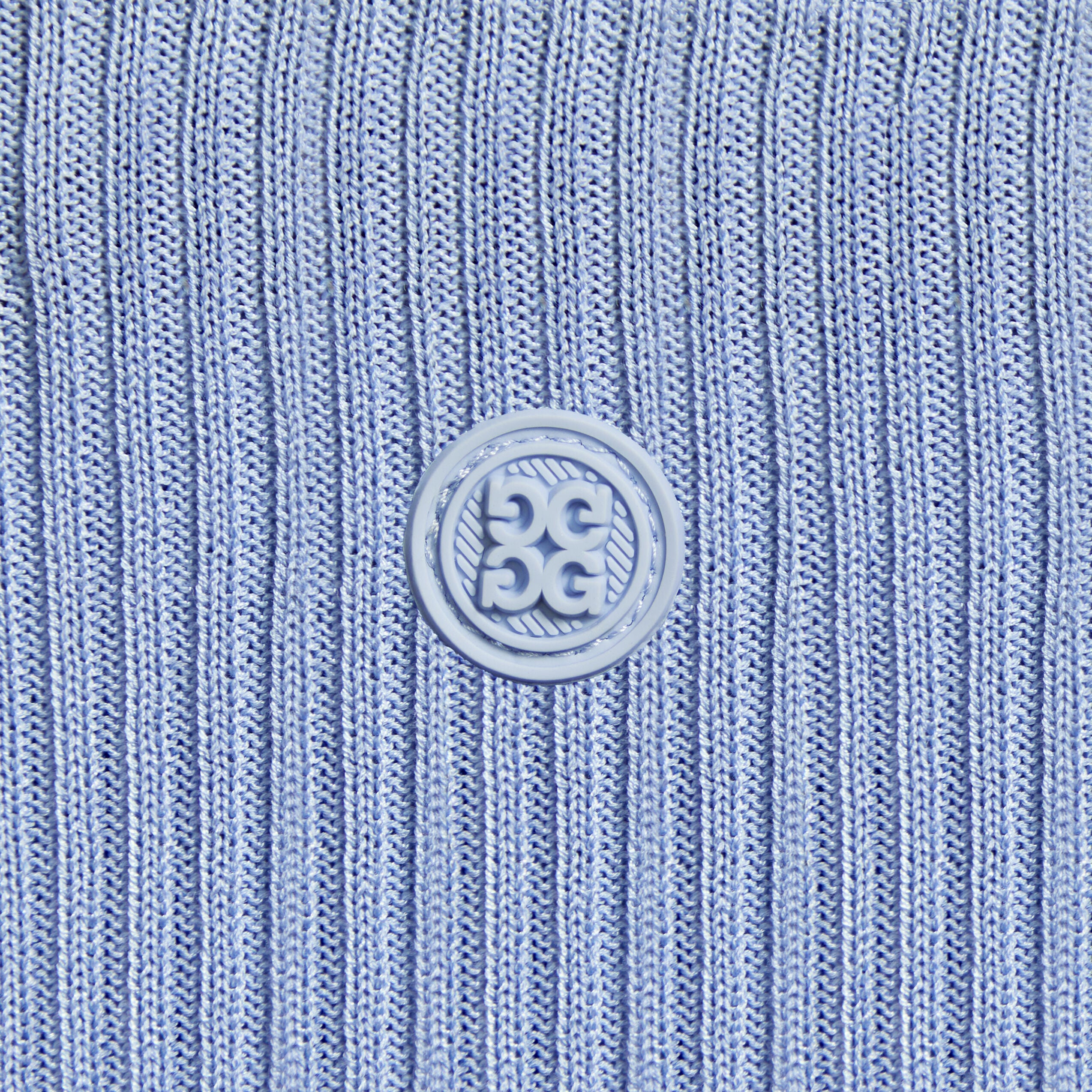 COTTON BLEND RIB KNIT FITTED TOP