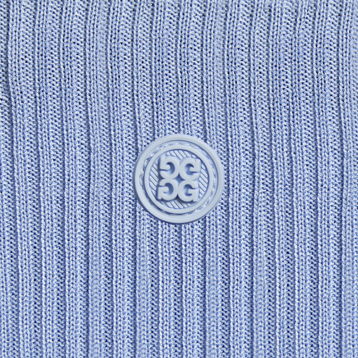 COTTON BLEND RIB KNIT FITTED TOP