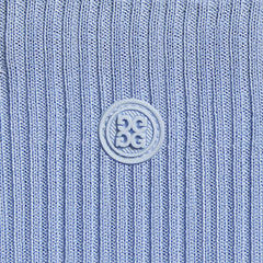 COTTON BLEND RIB KNIT FITTED TOP