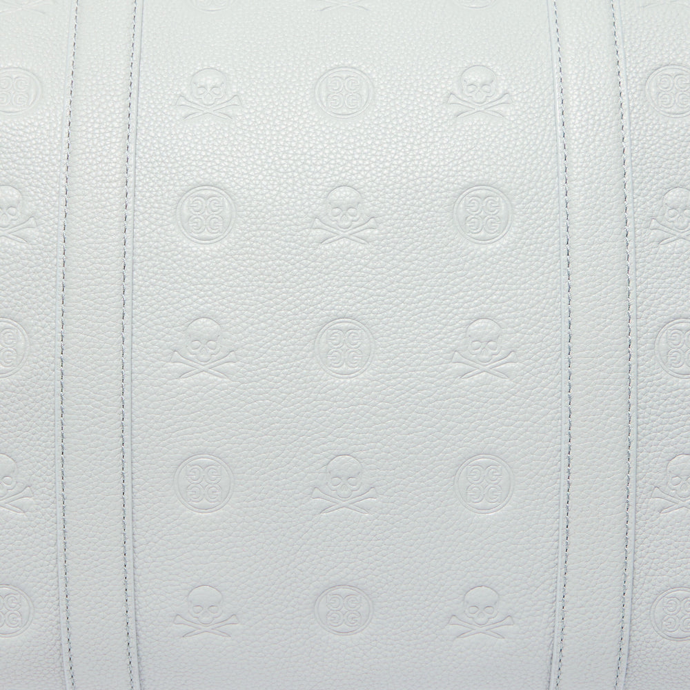 EMBOSSED SKULL & TEES LEATHER WEEKENDER