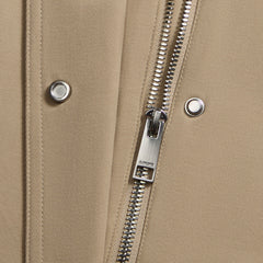 LTD RELEASE LEATHER COLLAR TRI-COTTON CROPPED JACKET