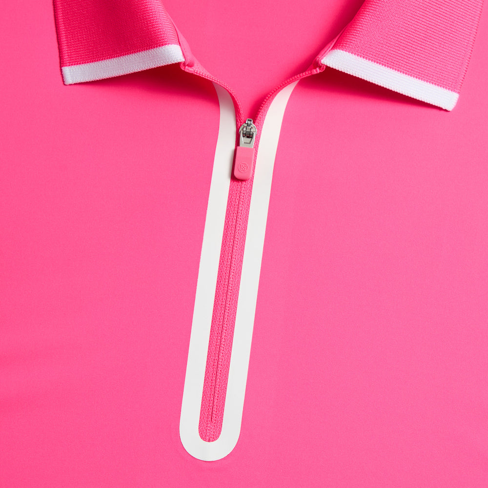 SILKY TECH NYLON LONG SLEEVE 1/4 ZIP POLO