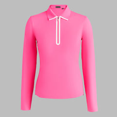SILKY TECH NYLON LONG SLEEVE 1/4 ZIP POLO