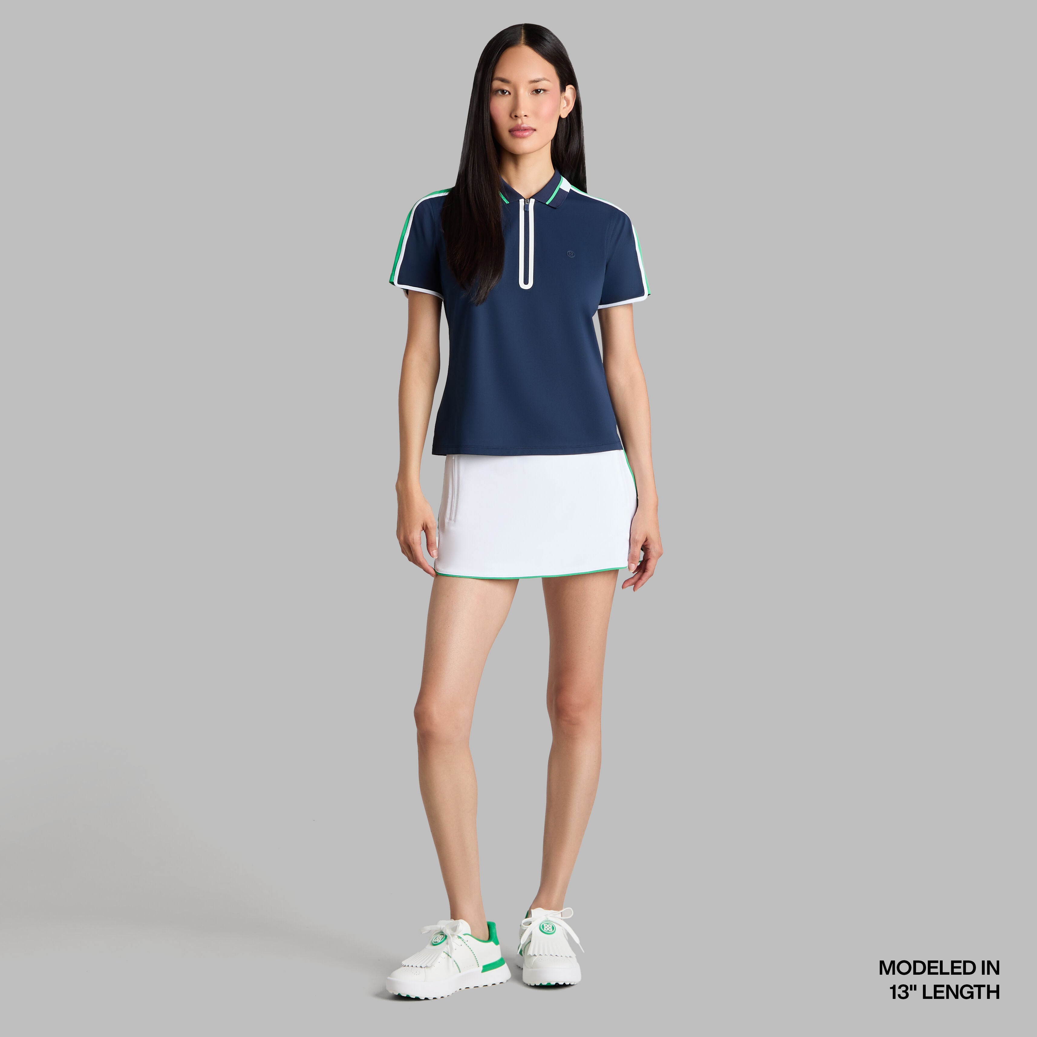 3D TULIP HEM TECH PIQUÉ SKORT