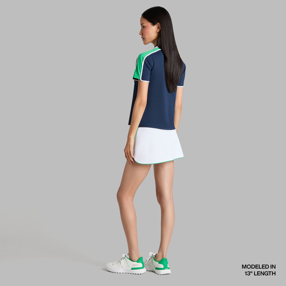 3D TULIP HEM TECH PIQUÉ SKORT