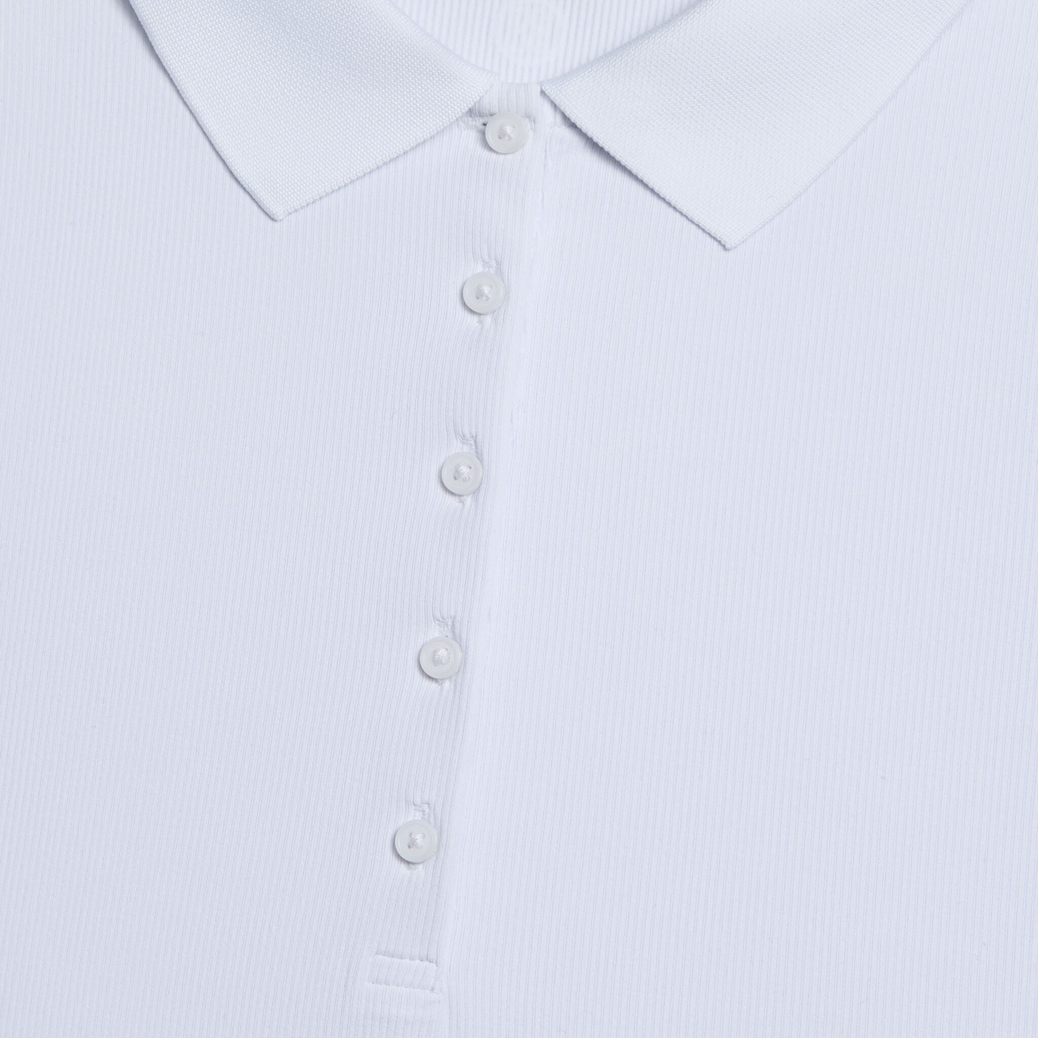 RIBBED TECH NYLON LONG SLEEVE POLO