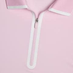 SILKY TECH NYLON LONG SLEEVE 1/4 ZIP POLO