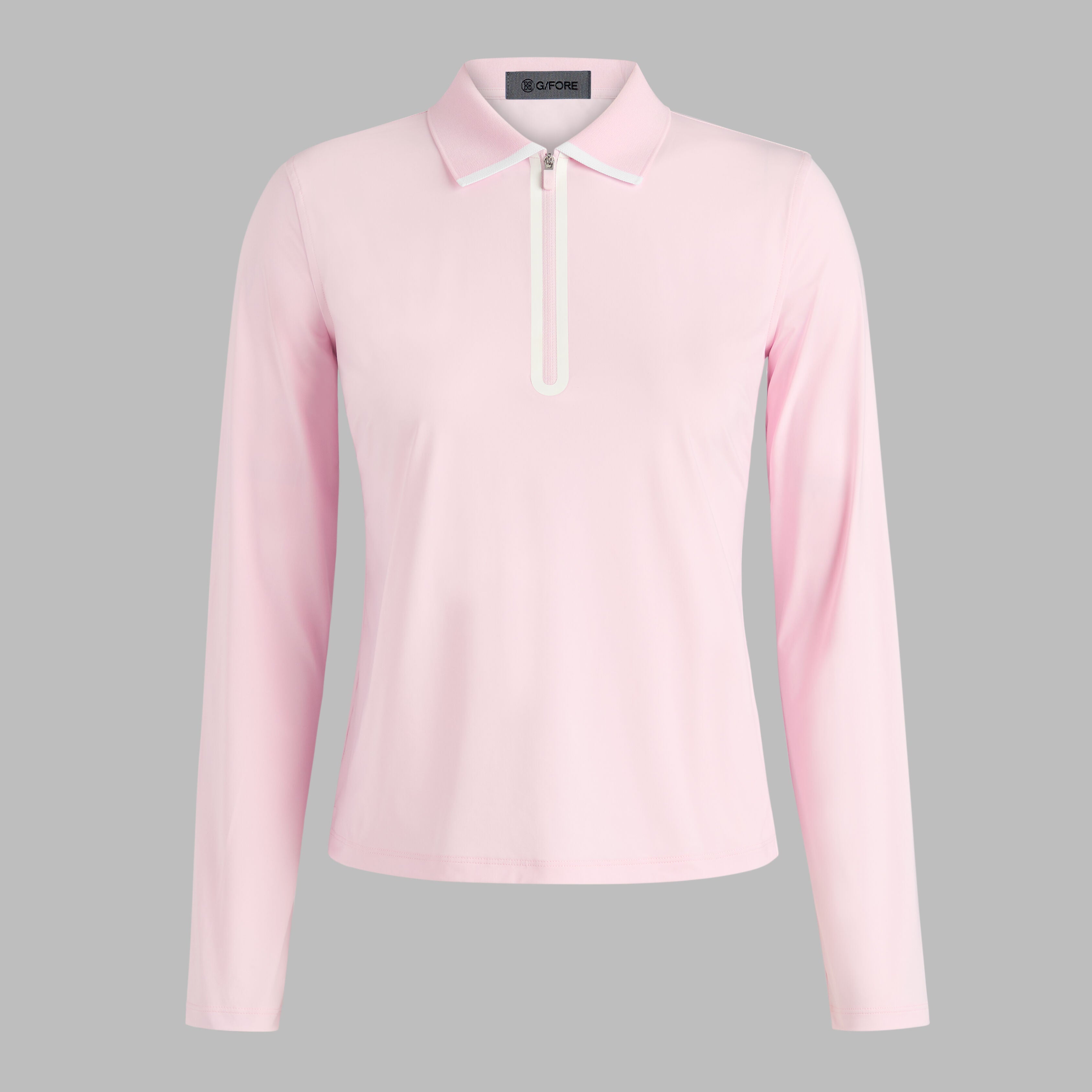 SILKY TECH NYLON LONG SLEEVE 1/4 ZIP POLO