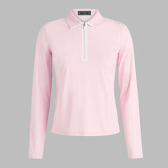 SILKY TECH NYLON LONG SLEEVE 1/4 ZIP POLO