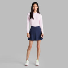 SILKY TECH NYLON LONG SLEEVE 1/4 ZIP POLO