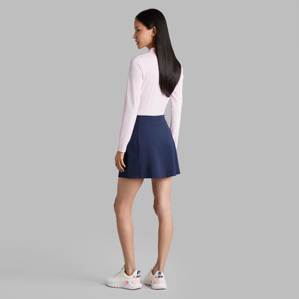 SILKY TECH NYLON LONG SLEEVE 1/4 ZIP POLO