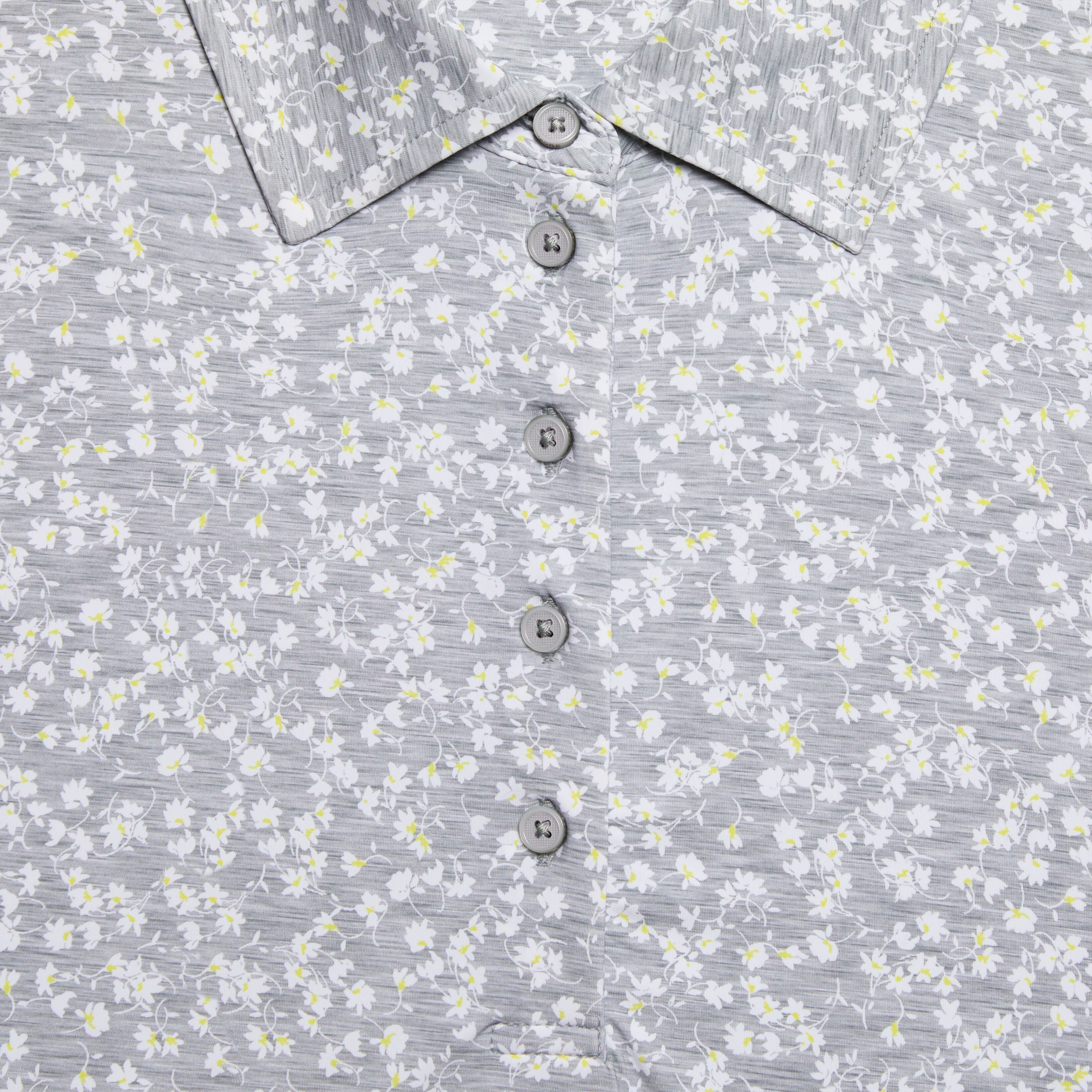 DITSY FLORAL TECH JERSEY LONG SLEEVE POLO