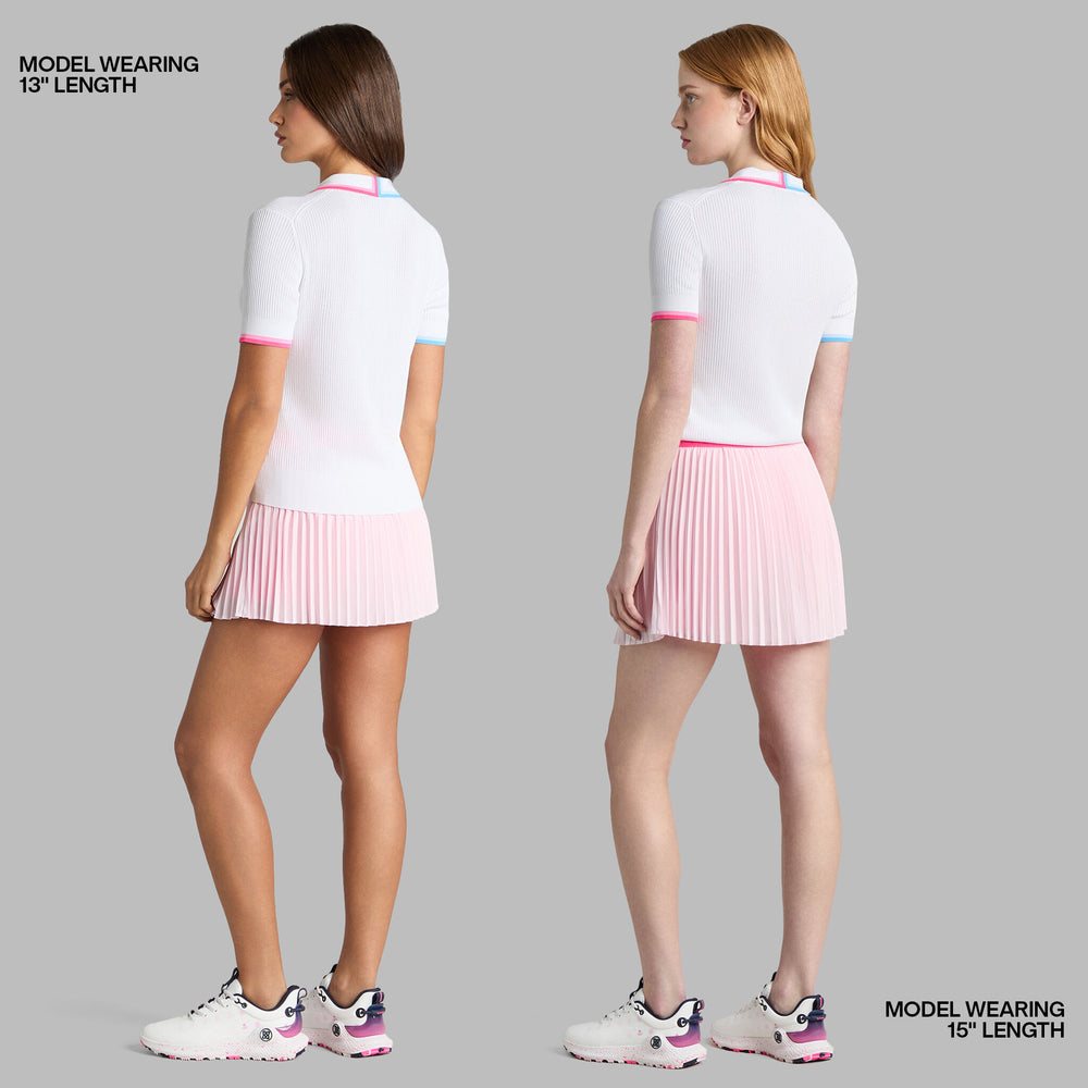 MICROPLEAT STRETCH WOVEN HIGHWAISTED SKORT