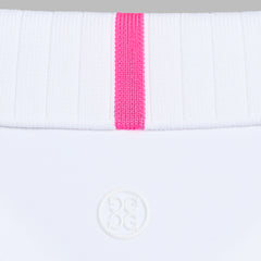 PLEATED COLLAR SILKY TECH NYLON SLEEVELESS POLO