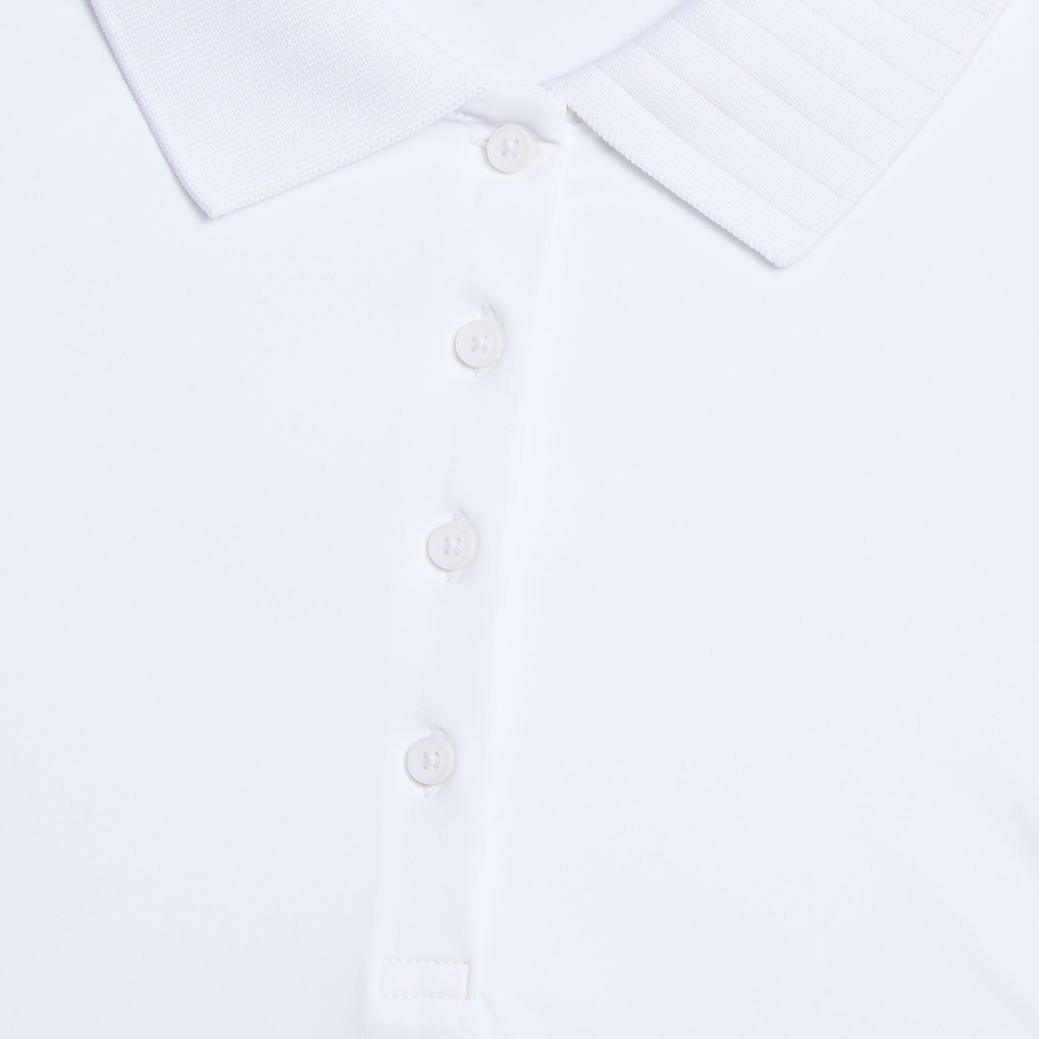 PLEATED COLLAR SILKY TECH NYLON SLEEVELESS POLO
