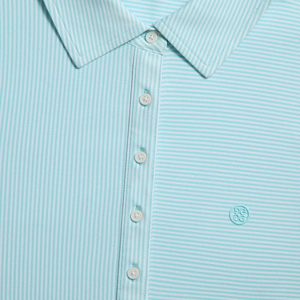 FEEDER STRIPE TECH PIQUÉ SLEEVELESS POLO