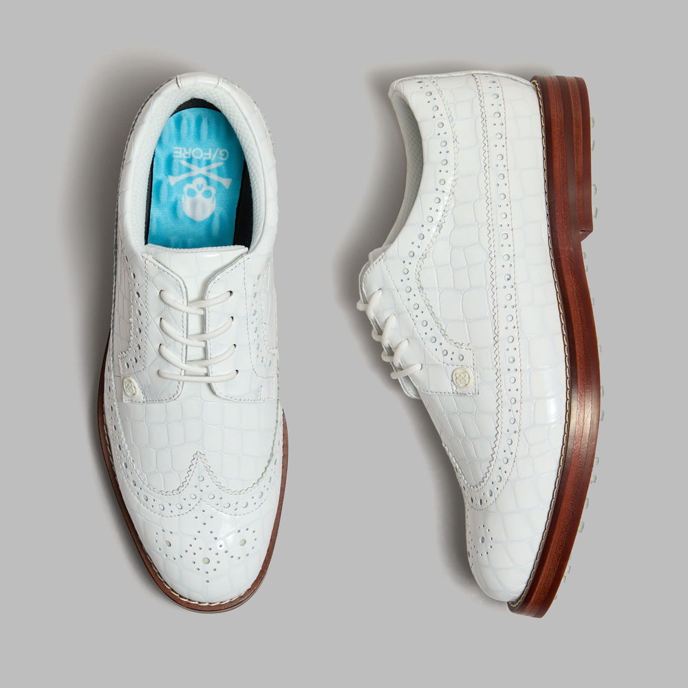 LTD RELEASE GALLIVANTER CROC-EMBOSSED LEATHER LUXE SOLE GOLF SHOE