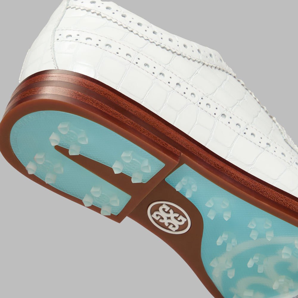 LTD RELEASE GALLIVANTER CROC-EMBOSSED LEATHER LUXE SOLE GOLF SHOE