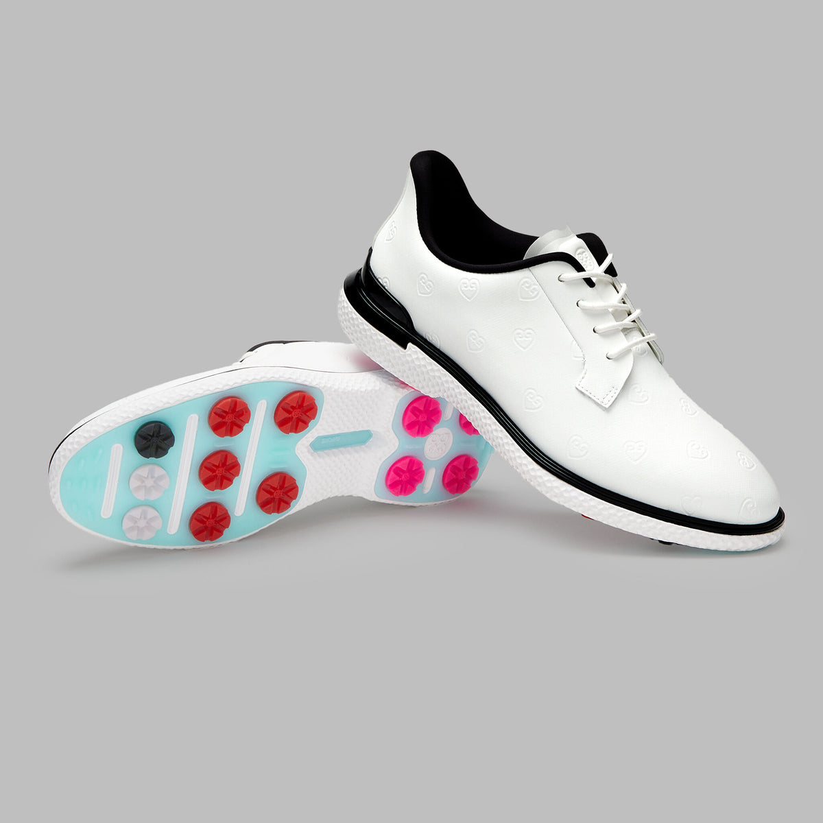 LTD RELEASE GALLIVAN2R DEBOSSED HEART G'S KILTIE GOLF SHOE