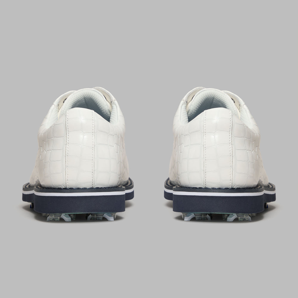 LTD RELEASE GALLIVANTER G/LOCK CROC-EMBOSSED LEATHER DERBY GOLF SHOE