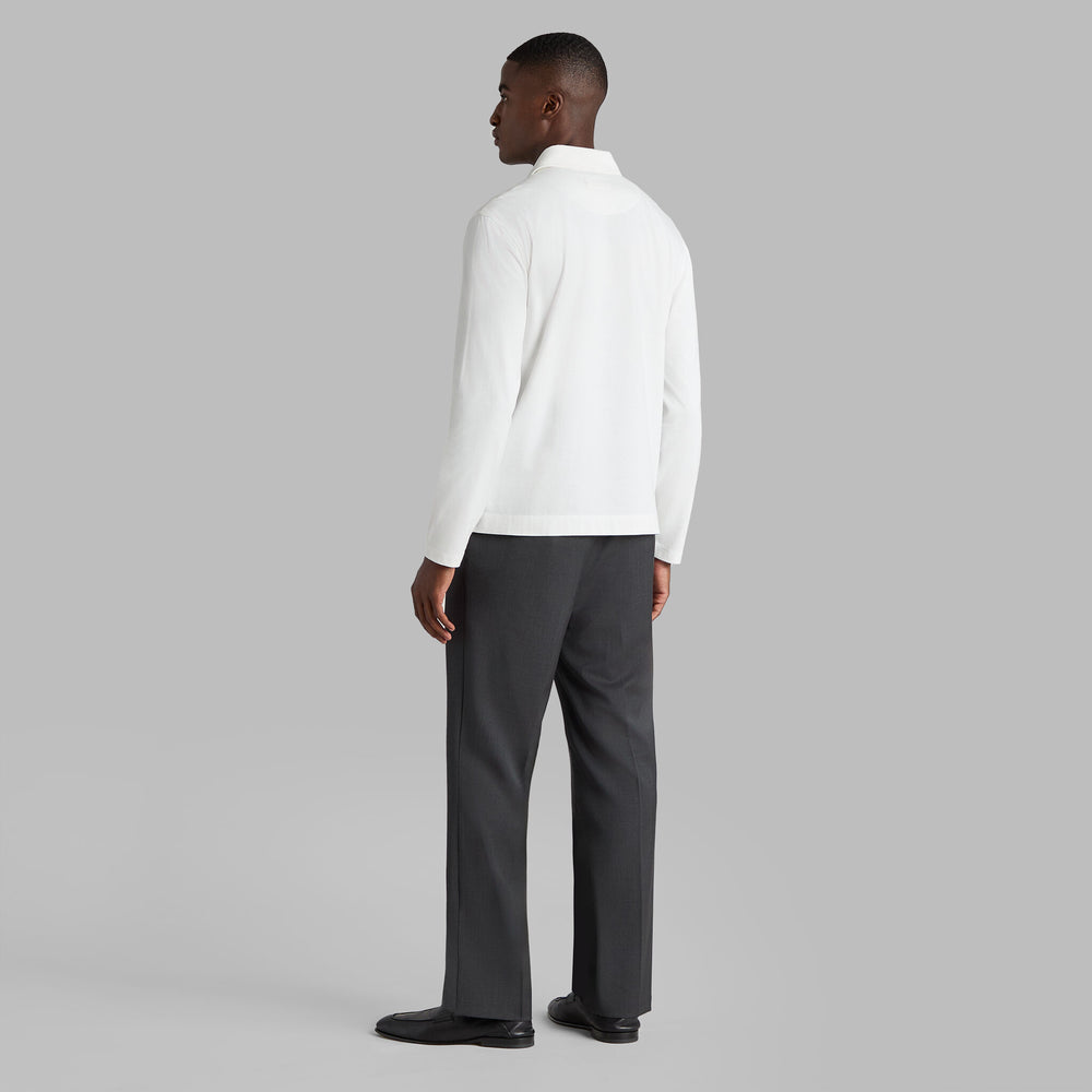 SUPER SOFT BRUSHED COTTON LONG SLEEVE POLO
