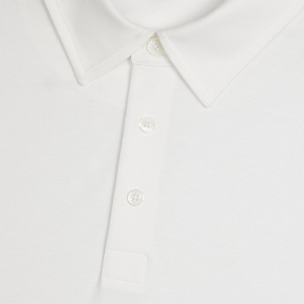 SUPER SOFT BRUSHED COTTON LONG SLEEVE POLO