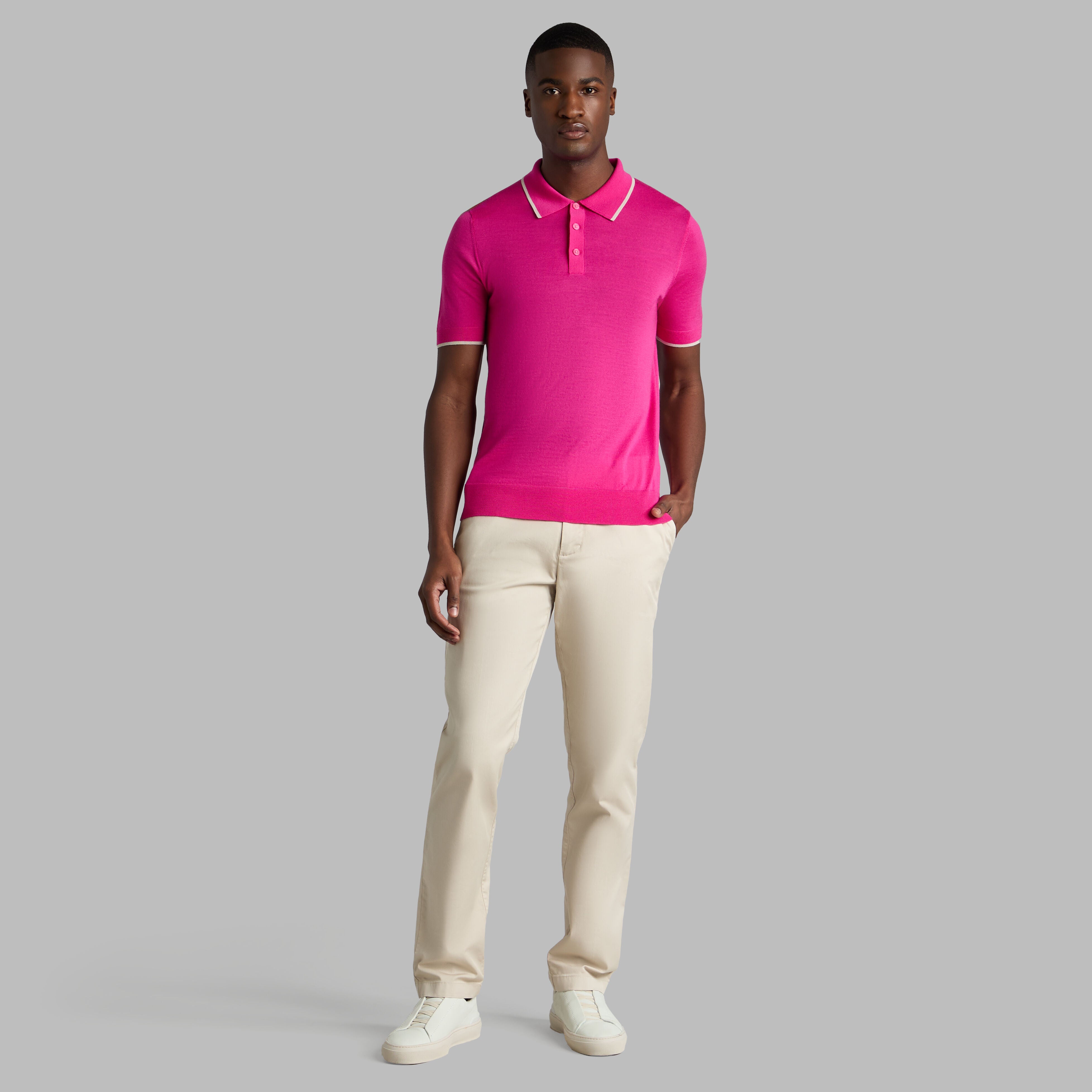 LTD RELEASE MERINO WOOL KNIT SWEATER POLO