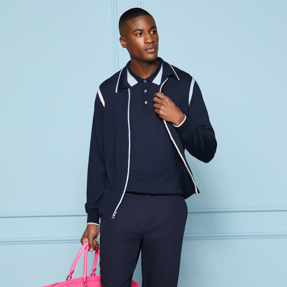 CASHMERE POLO JACKET