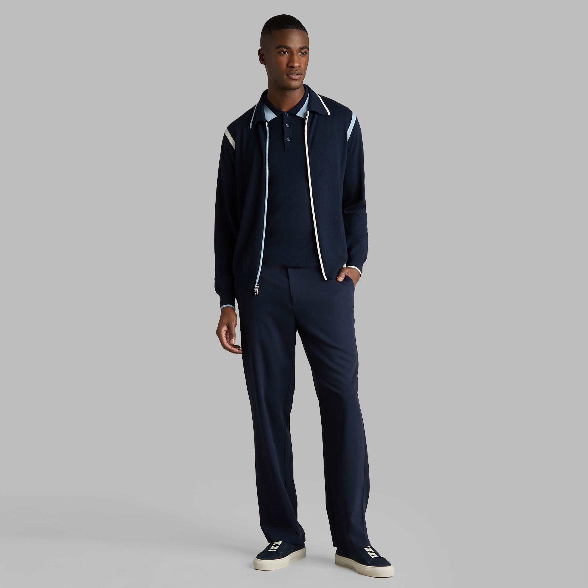 CASHMERE POLO JACKET