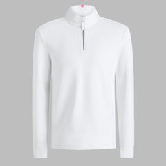 WAFFLE KNIT QUARTER ZIP