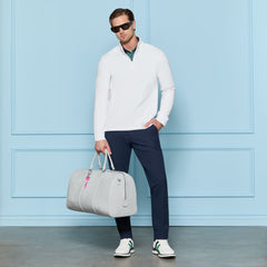 WAFFLE KNIT QUARTER ZIP