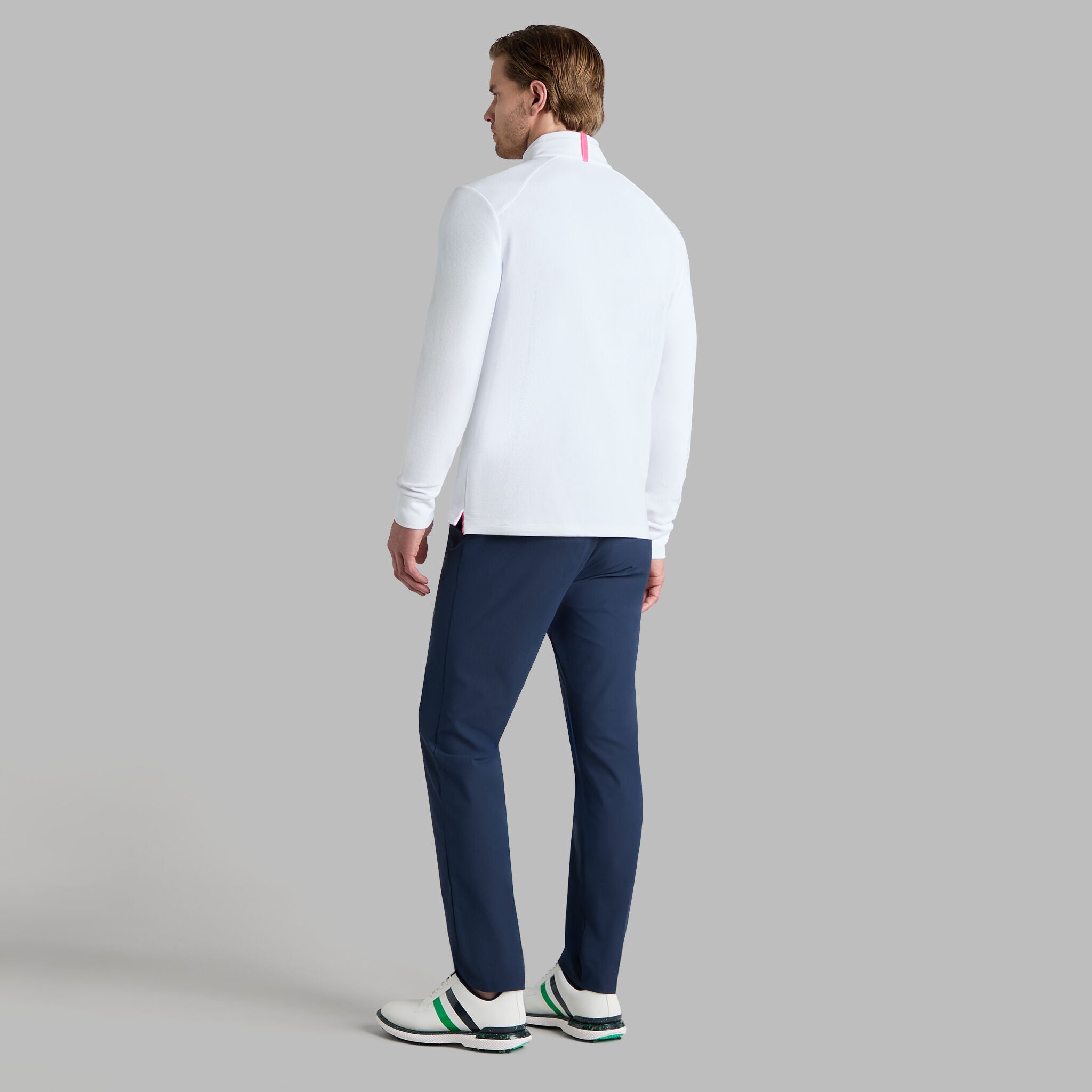 WAFFLE KNIT QUARTER ZIP