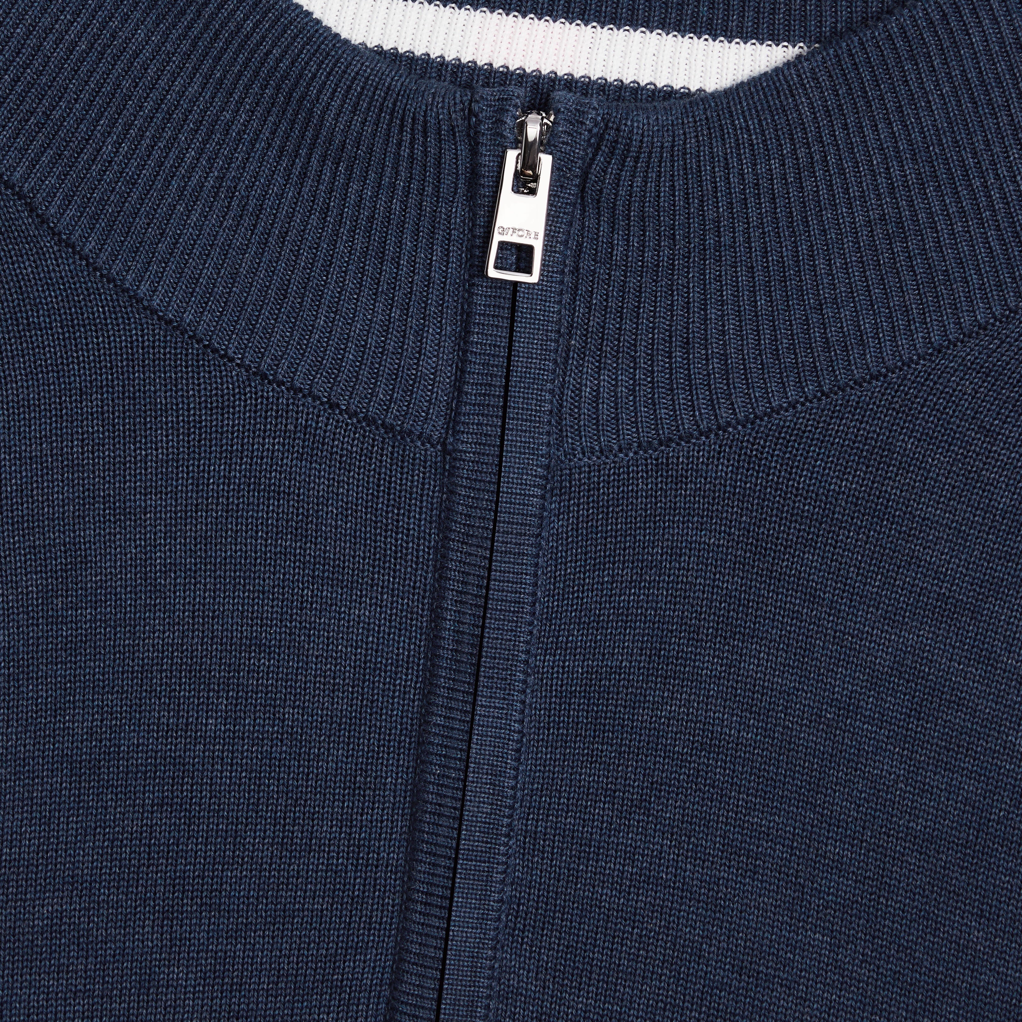 COOLING COTTON 1/4 ZIP SWEATER