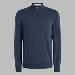 COOLING COTTON 1/4 ZIP SWEATER