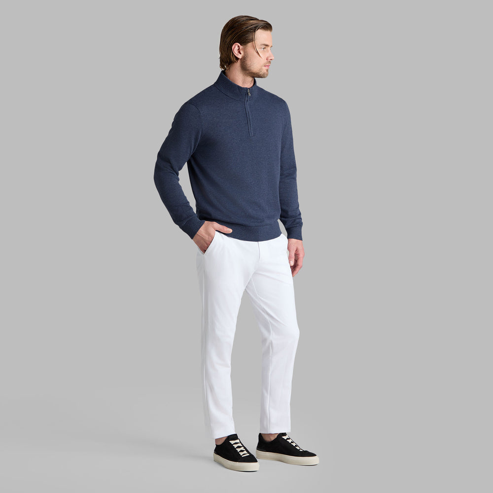 COOLING COTTON 1/4 ZIP SWEATER