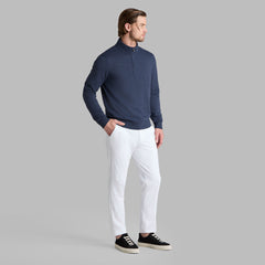 COOLING COTTON 1/4 ZIP SWEATER
