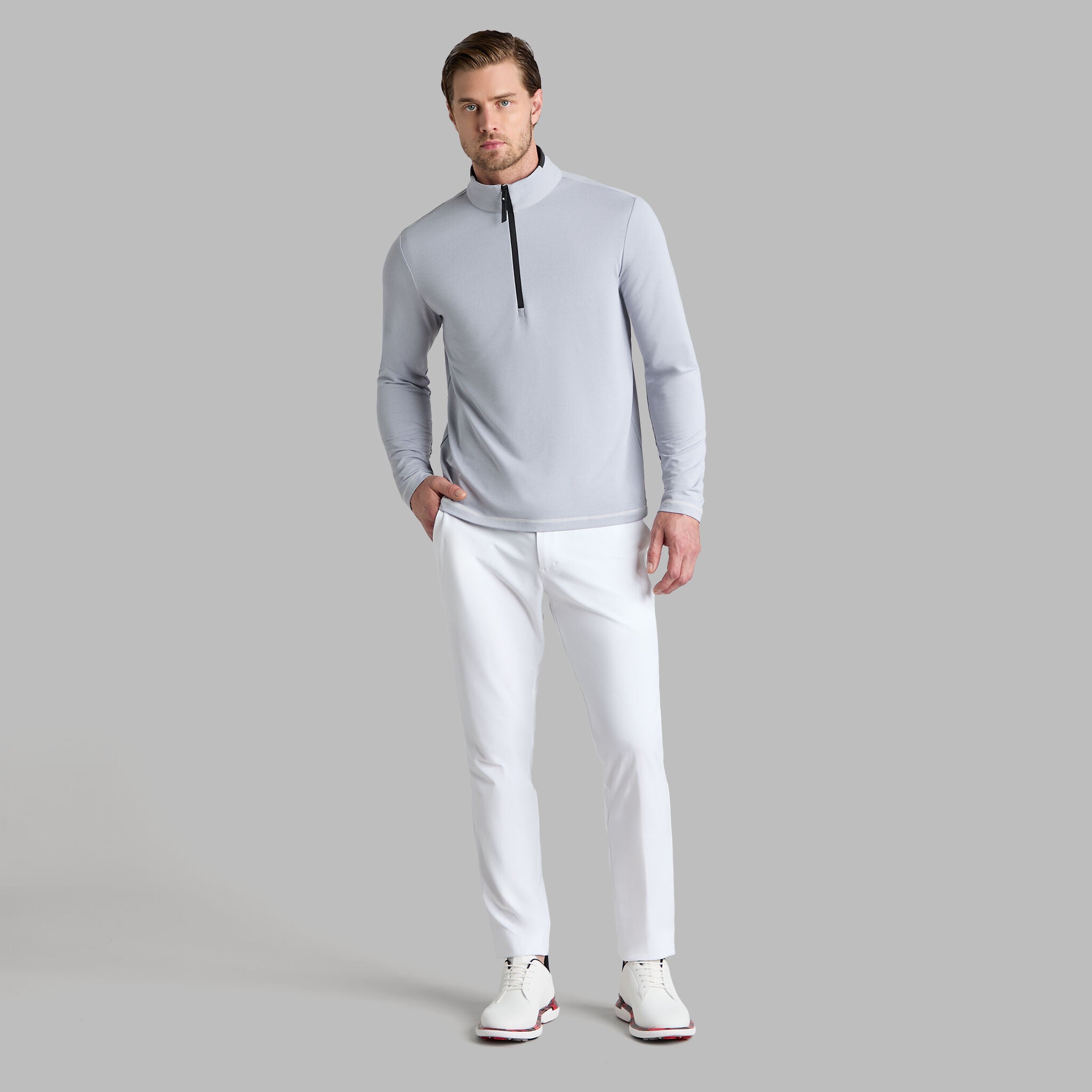 BRUSHED BACK TECH 1/4 ZIP PULLOVER |PULLOVERS & QUARTER-ZIPS |G/FORE