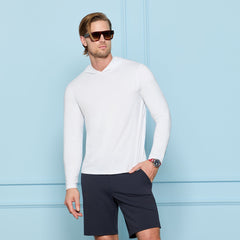 MÉLANGE ICE NYLON HOODIE |PULLOVERS & QUARTER-ZIPS |G/FORE