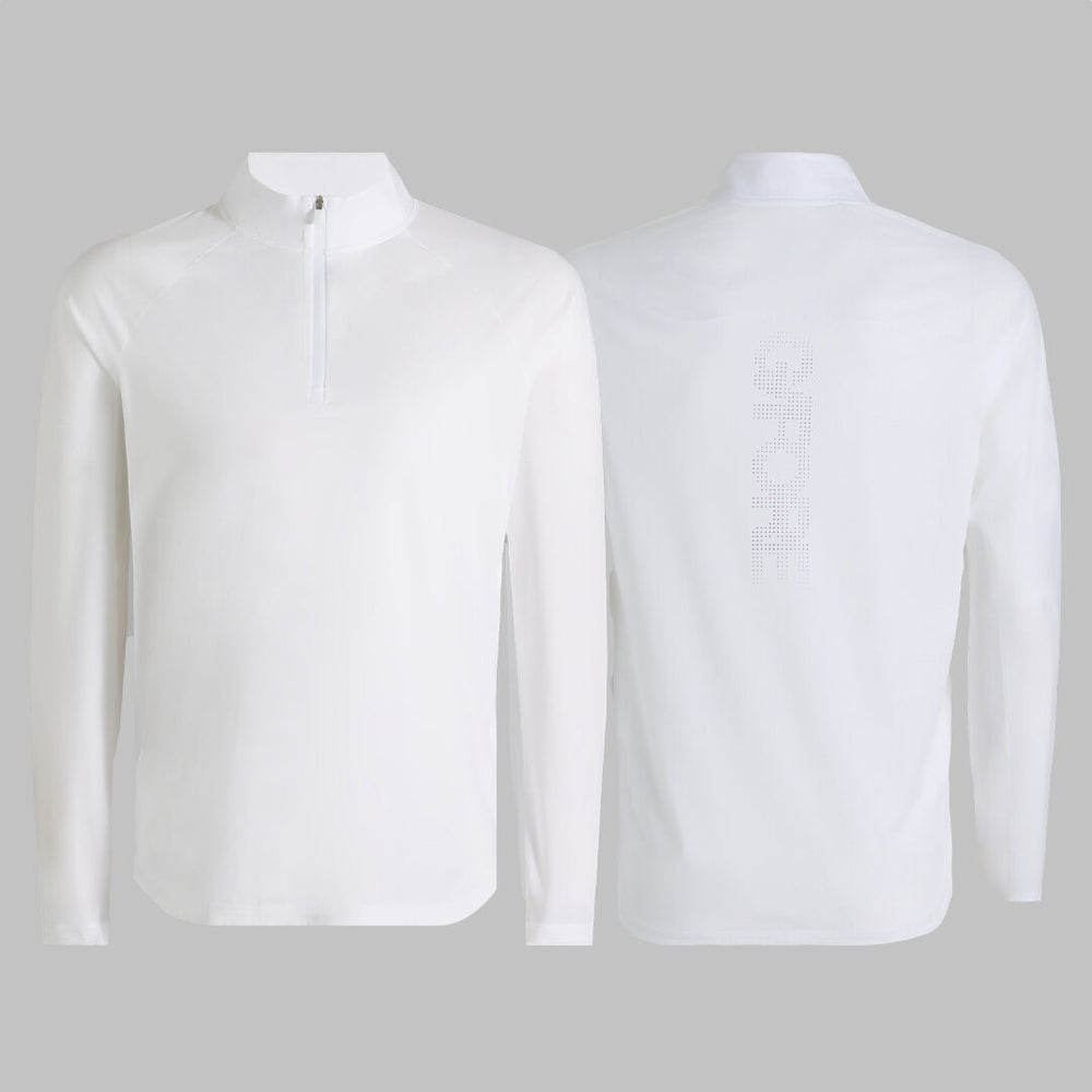 TECH MÉLANGE RAGLAN QUARTER ZIP PULLOVER