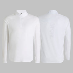 TECH MÉLANGE RAGLAN QUARTER ZIP PULLOVER
